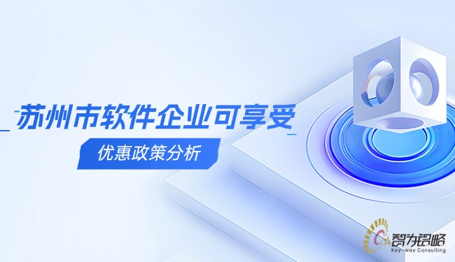 蘇州市軟件企業(yè)可享受的優(yōu)惠政策分析